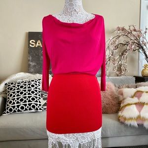 color block dress by Express